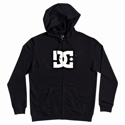 DC Star Zip-Up Férfi Pulóver Fekete (BUDS08637)